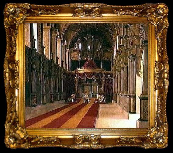 framed  Johan Vilhelm Gertner Anointment of King Christian VIII, ta009-2